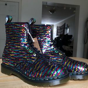 Rainbow 1460 Pascal Sequin Dr Martens Boots
